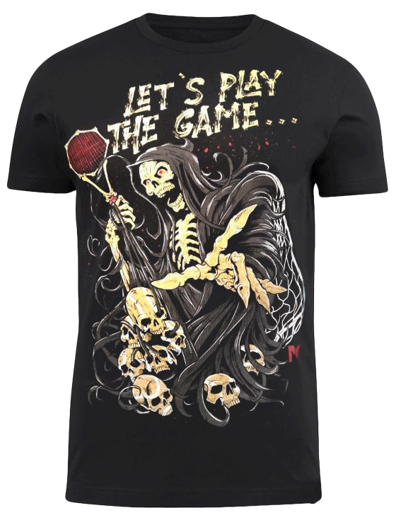 Футболка мужская Tennis Technology Death Game M, Чёрная (XS)