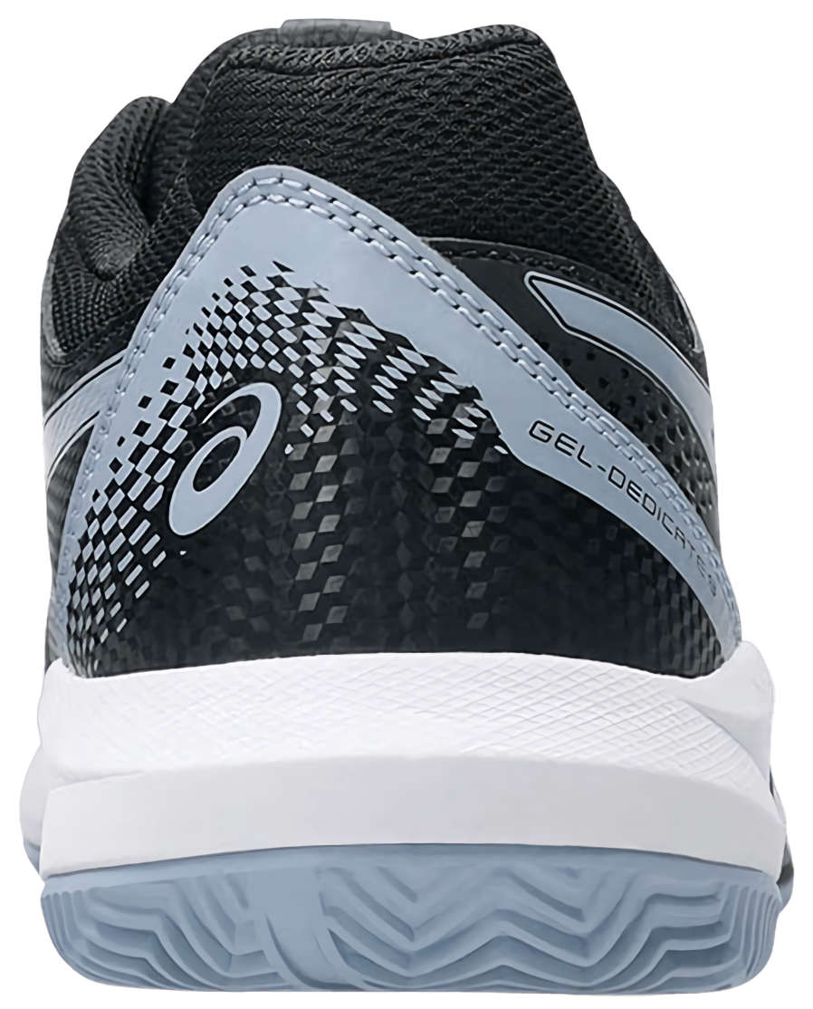 Кроссовки мужские Asics Gel-Dedicate 8 Clay, Чёрные/Серо-Синие, грунтовые (р. EUR 42)