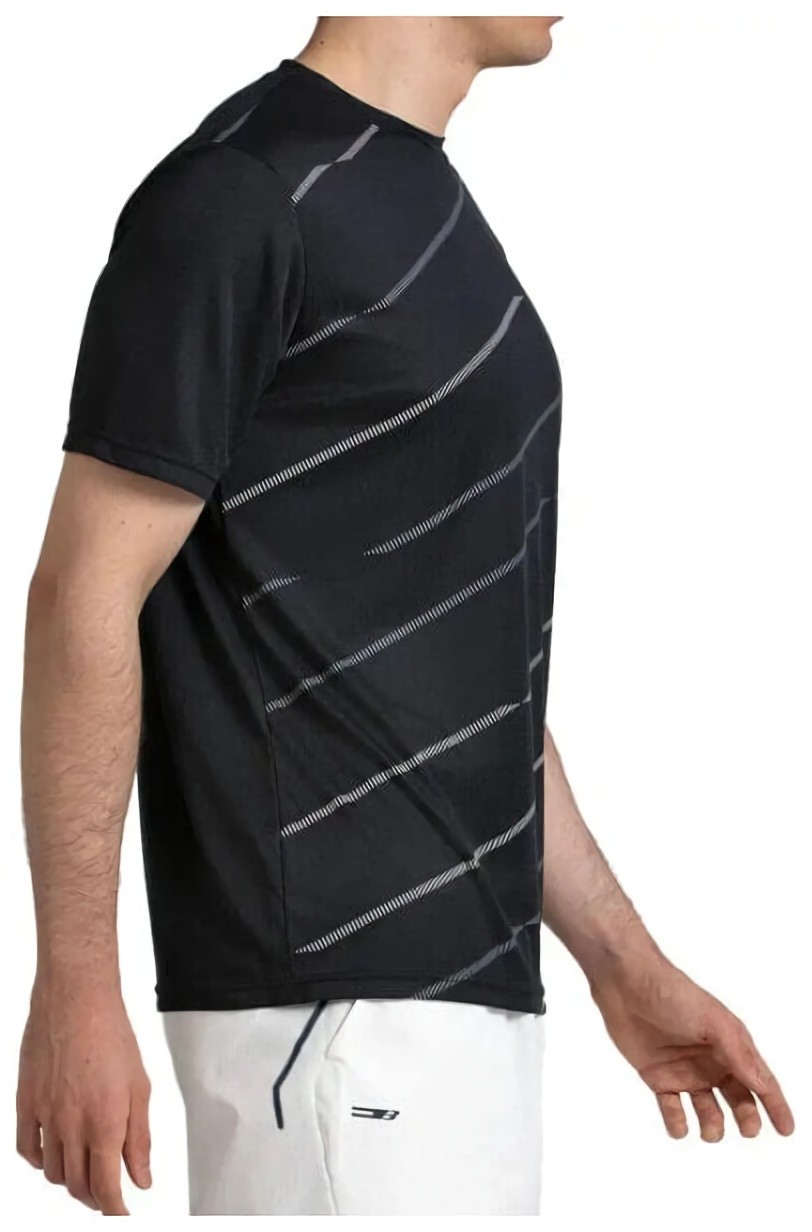(EU) Футболка мужская Bullpadel CASINAS T-SHIRT, Чёрная (XL)