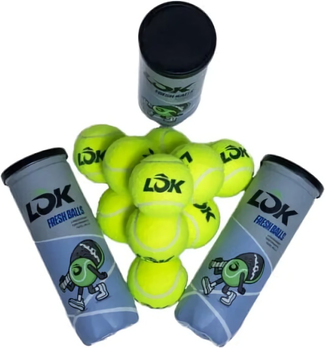 (EU) Мячи для падел тенниса Lok Fresh Balls, 24 банки (3 шт в банке)
