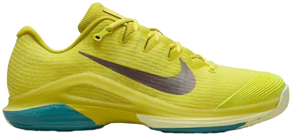Кроссовки мужские Nike Vapor 12 Premium, Жёлтые/Серые, с амортизацией Air Zoom (р. 46)