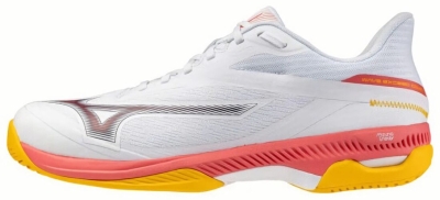 (EU) Кроссовки мужские Mizuno Wave Exceed Court Ac, 61GA2518, Бело-Оранжевые (р. 43)
