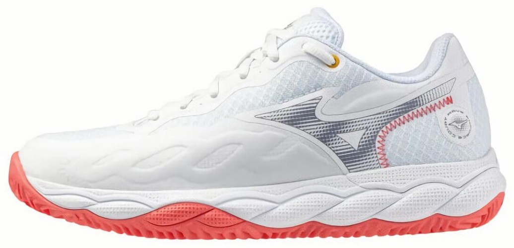 (EU) Кроссовки женские Mizuno Wave Enforce Court CC, 61GC2436, Бело-коралловые (р. 40,5)