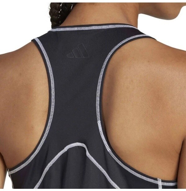 (EU) Майка женская Adidas Club Tank Top, Чёрная (2XS)