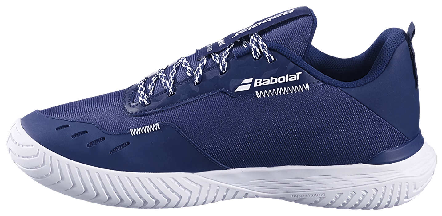 Кроссовки мужские Babolat SFX Evo All Court 4131, Темно-синие/Белые, с технологией Michelin (р. EUR 43)
