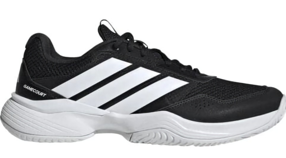 (EU) Кроссовки мужские Adidas Gamecourt 3 M, Чёрные (р. 40 2/3)