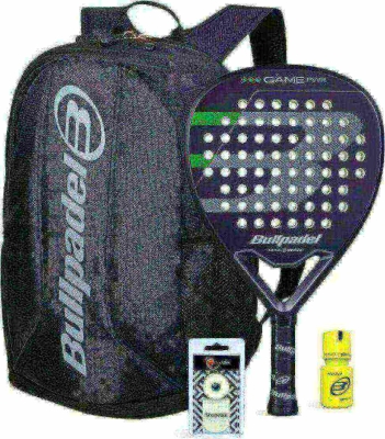 (EU) Набор ракетка Bullpadel Game Pwr + Сумка Bullpadel Avant 2 + Овергрип Shockout + Защитная лента + Банка геля Bullpadel Dry