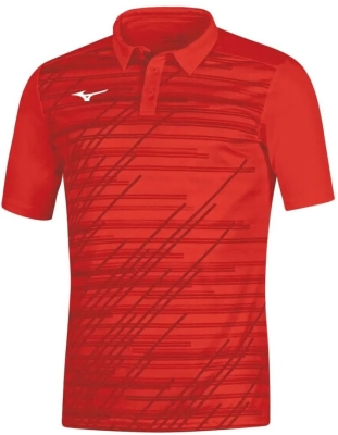 (EU) Поло мужское Mizuno Chiba, Красное (M)