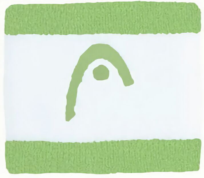 (EU) Напульсник Head в полоску, Бело-зеленая