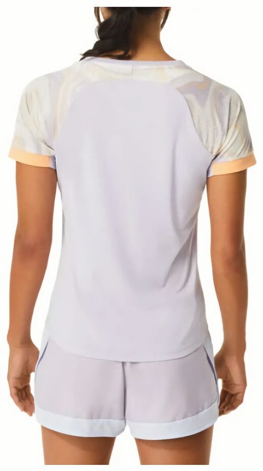 (EU) Футболка женская Asics Court Graphic Ss Top 2042A258, Белая (L)