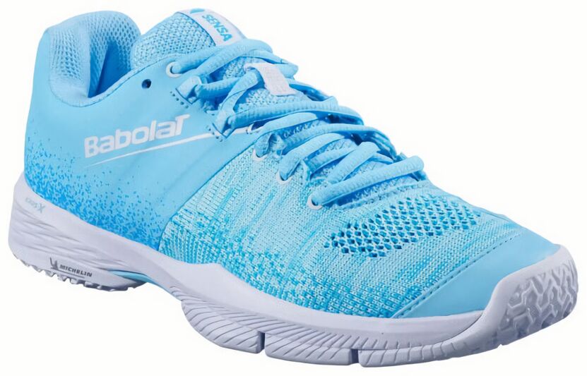 (EU) Кроссовки женские Babolat Sensa, 3A1F25C757, Светло-Синие (р. 38,5)