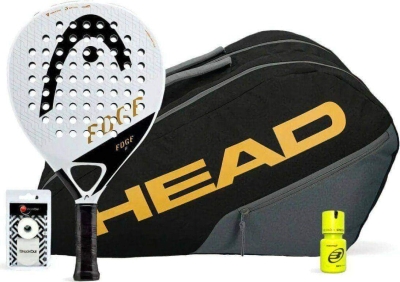 (EU) Набор ракетка Head Edge 2 White + Сумка Head Edge + Овергрип Shockout + грипп Bullpadel Dry