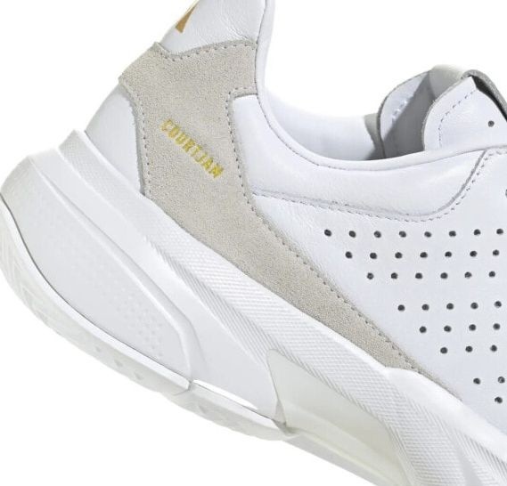(EU) Кроссовки мужские Adidas Courtjam Control 3 Premium White Unisex Ji4235, Белые (р. 40 2/3)