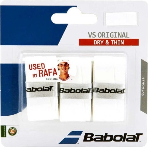 (EU) Овергрип для ракетки Babolat VS Original, Белый (3 шт)
