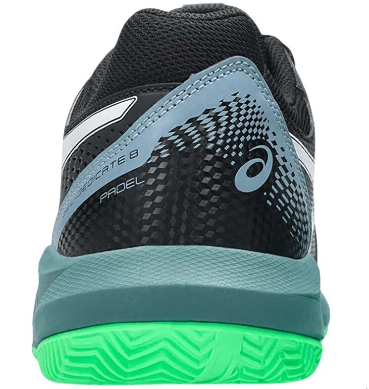 Кроссовки мужские Asics Gel-Dedicate 8, Черный/Зеленый (EUR 42.5)