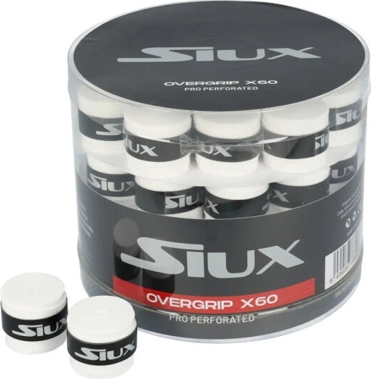 (EU) Овергрип для ракетки Siux Pro Perforated, Белый (60 шт)