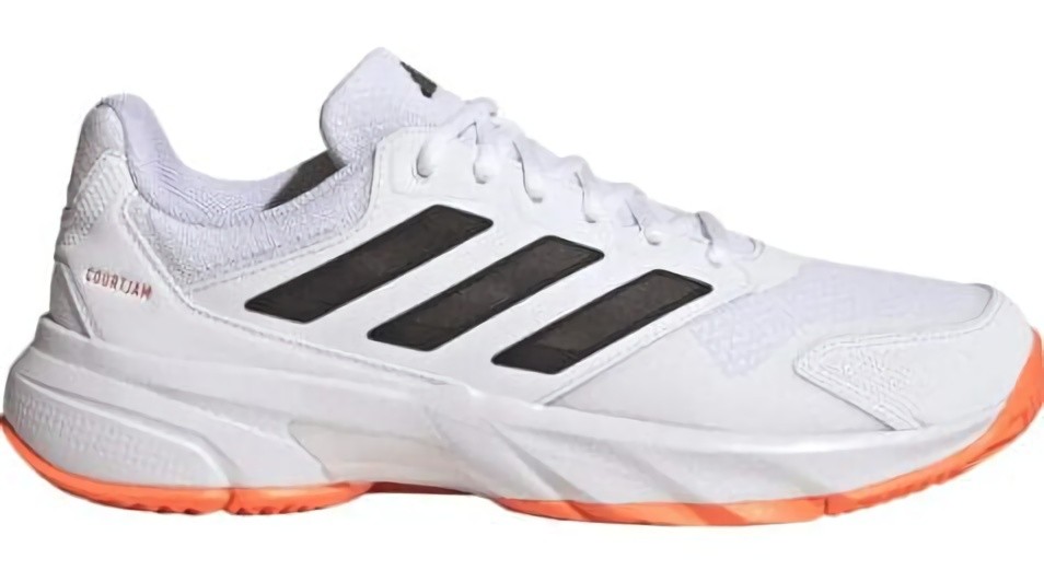 (EU) Кроссовки мужские Adidas Courtjam Control 3 White Kj3699, Белые (р. 46)