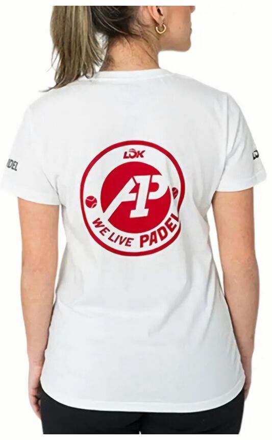 (EU) Футболка женская Lok Glacier A1Padel, Белая (S)