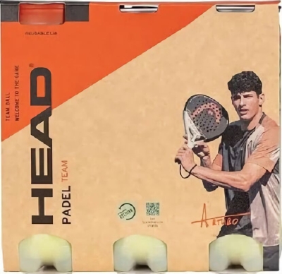 (EU) Мячи для падел тенниса Head Padel Team, коробка 3 банки (3 шт в банке)
