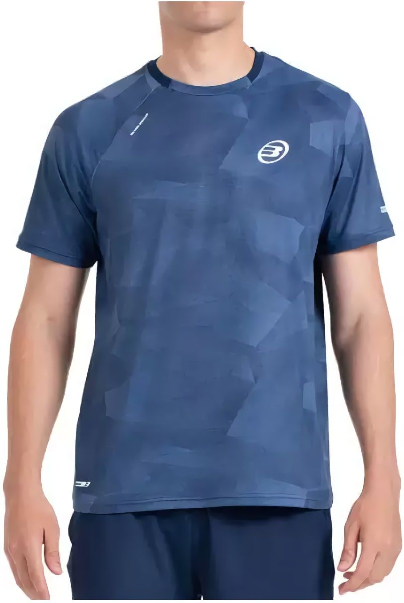 (EU) Футболка мужская Bullpadel Manin Master, с технологией Drynamic, с микрофиламентами, Синяя (XL)