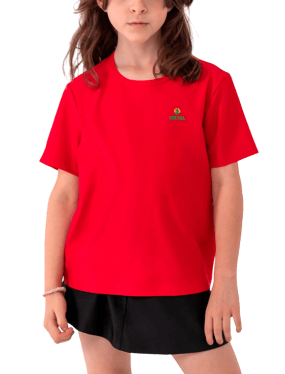 Футболка для девочек Cactus G, Красная (рост 122–128 см, 7–8 лет)