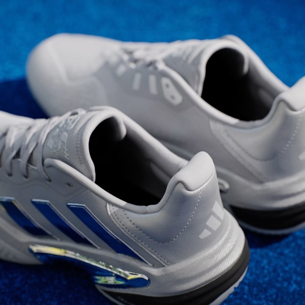 Кроссовки женские Adidas Barricade 13 Silver Edition, Серебристые, с технологией Torsion System, Geofit (р. 38)