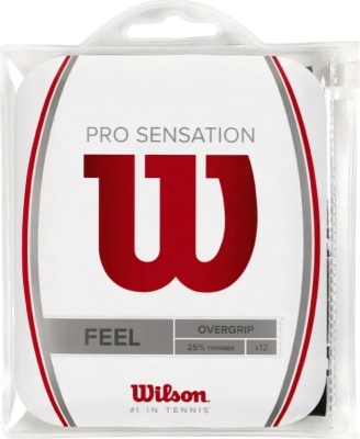 (EU) Овергрип для ракетки Wilson Pro Sensation, Черный (12 шт)