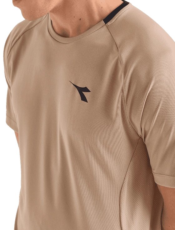 Футболка мужская Diadora SS T-Shirt Tennis M, Бежевая (S)