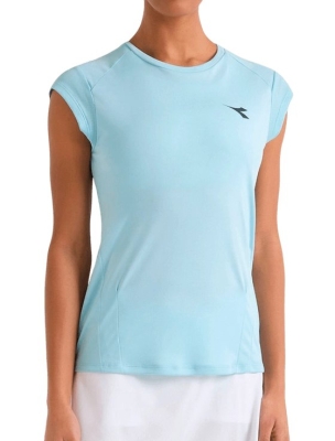 Футболка женская Diadora L. SS T-Shirt Tennis W, Голубая (XS)