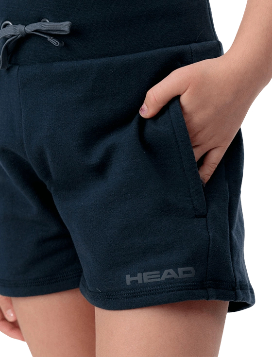 Шорты для девочек Head Club Original Shorts G, Синие (рост 140 см, 9–10 лет)
