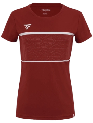 Футболка женская Tecnifibre Team Tech Tee W, Кардинал (S)