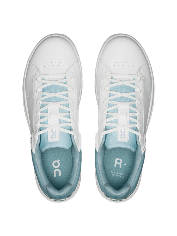 On The Roger Advantage Skate Shoes Men's White Blue