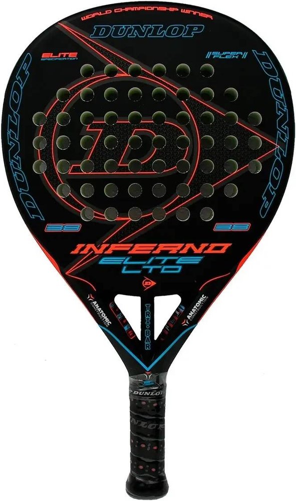 (EU) Ракетка для падел тенниса Dunlop Inferno Elite Lt G1 Hl Blue Orange