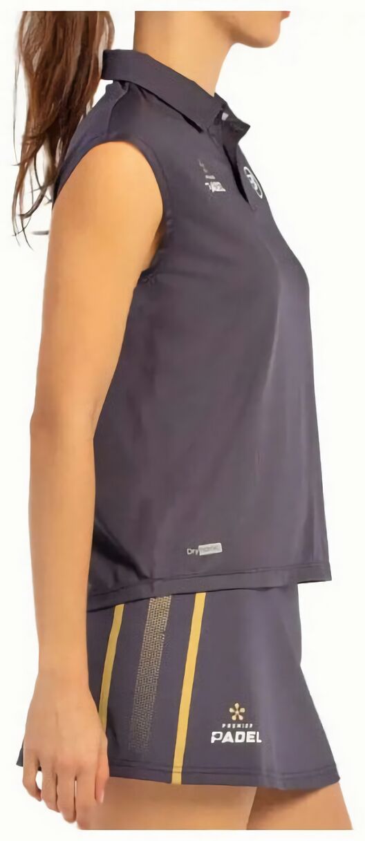 (EU) Поло женское Bullpadel Acido, Серое (S)