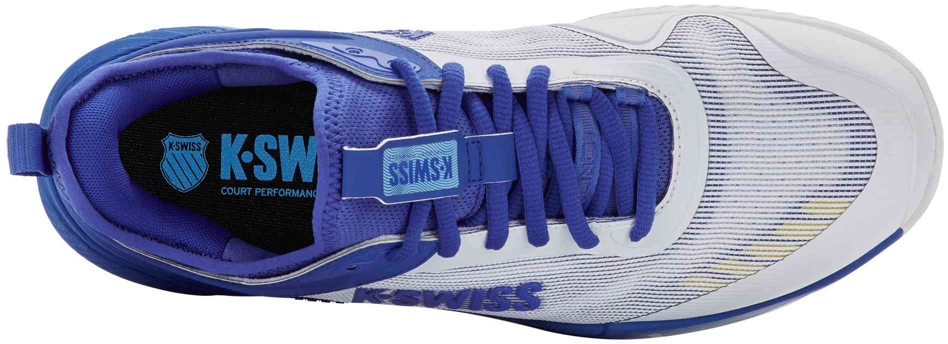 Кроссовки мужские K-Swiss Hypercourt Pinnacle FW26, Карбон/Белые/Синие (р. 46)