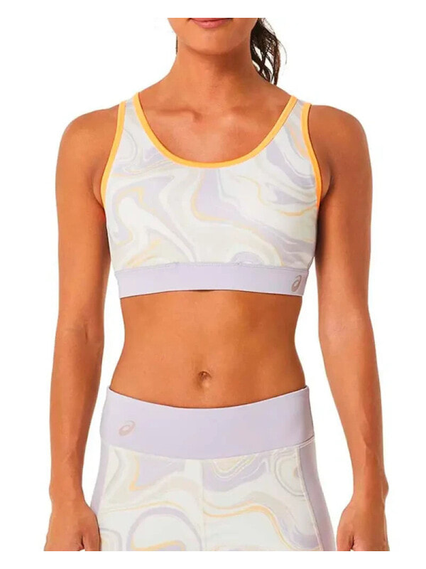(EU) Спортивный Бра женский Asics Graphic Bra 2042A269, Белое (L)