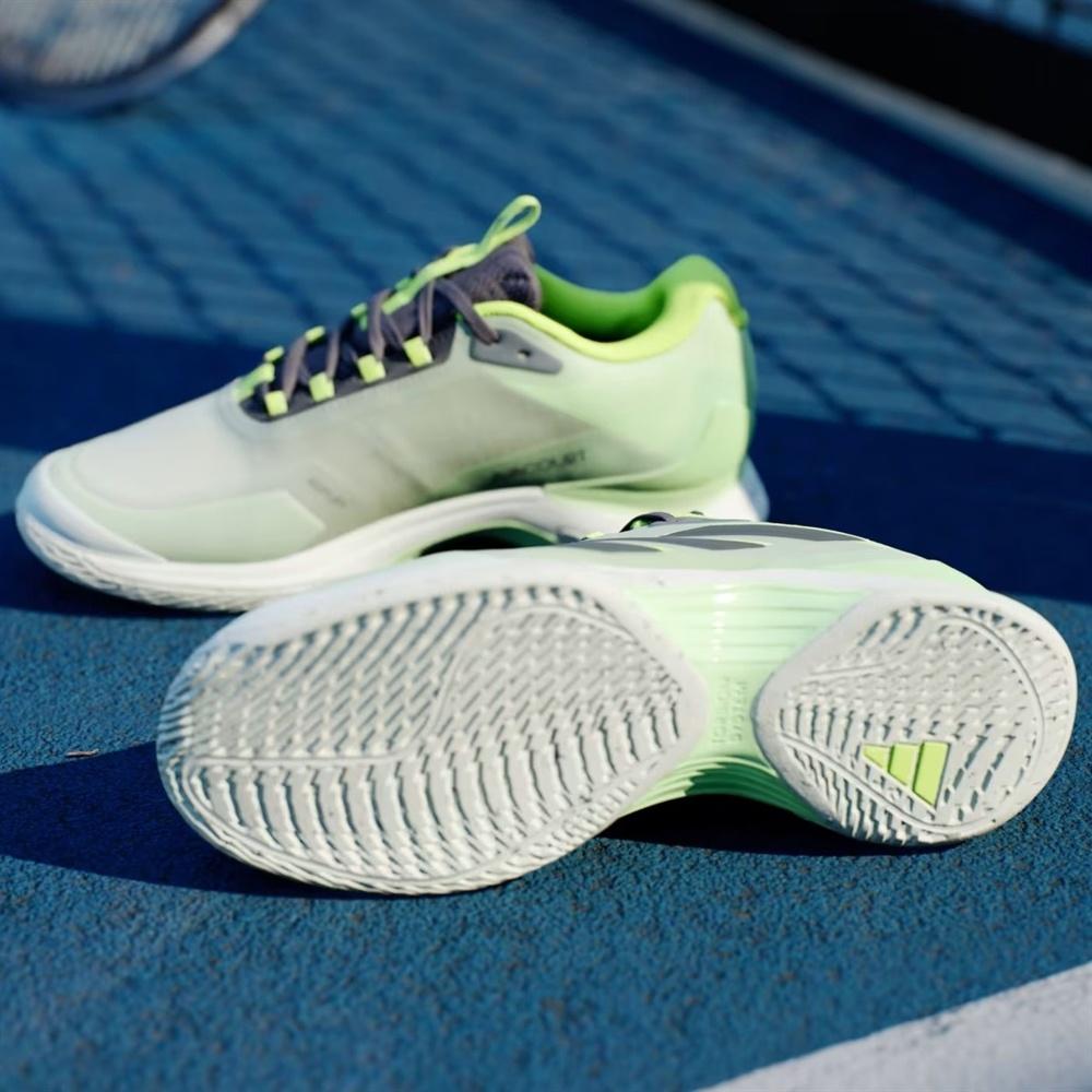 Кроссовки женские Adidas Avacourt 2, Зелёные/Чёрные, из переработанных материалов (р. 39)