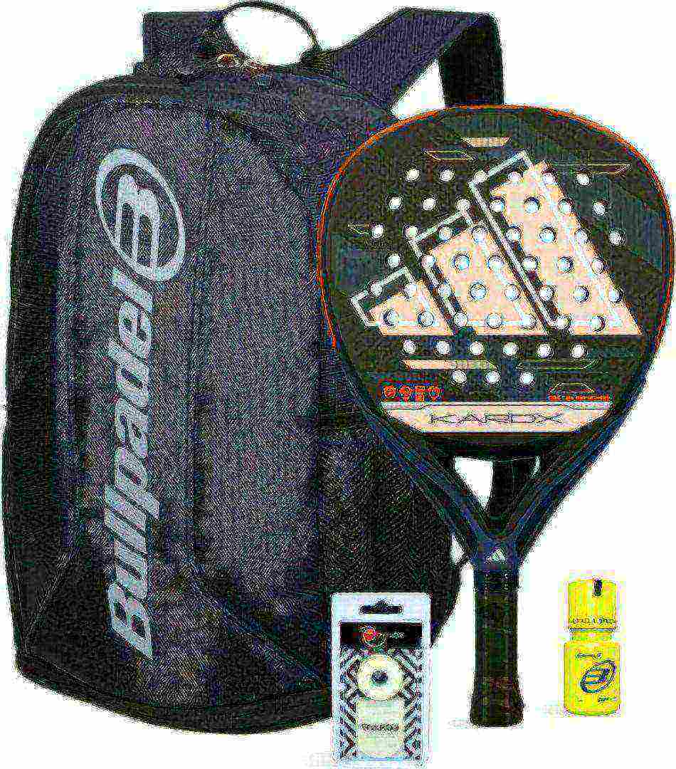 Набор ракетка Adidas Kardex Attl Glass Fiber + Сумка Bullpadel Avant 2 + Овергрип Shockout + Защитная лента + Банка геля Bullpadel Dry