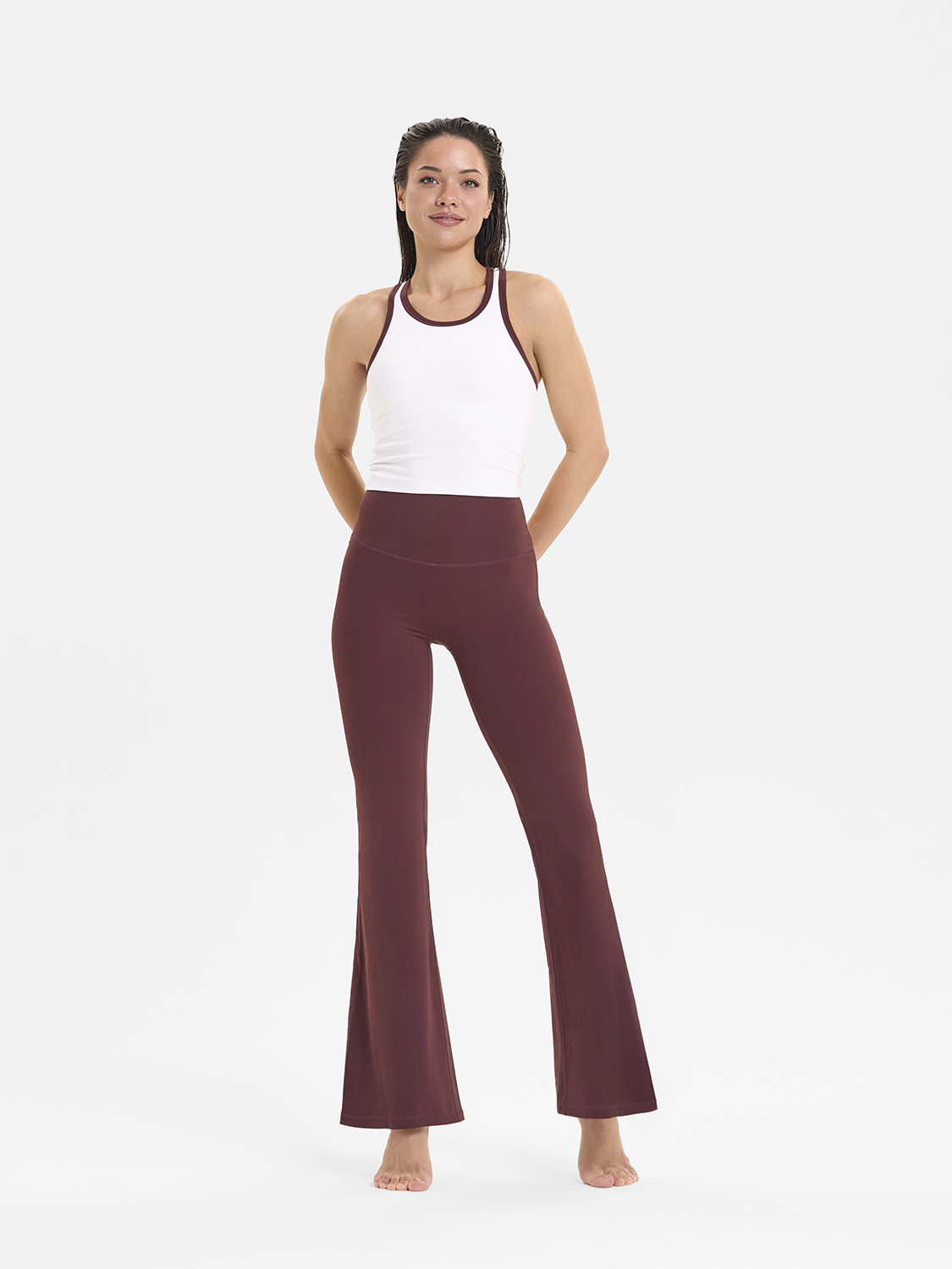 Леггинсы женские SURE CK41037, Бордовые (S)