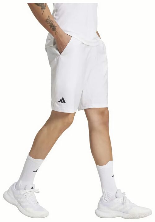 (EU) Шорты мужские Adidas Club 3 Stripes Kue78 7 дюймов, Белые (XS)