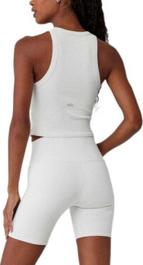 (CN) Топ Alo Yoga Goddess Ribbed Go-To Tank, Белый (M)