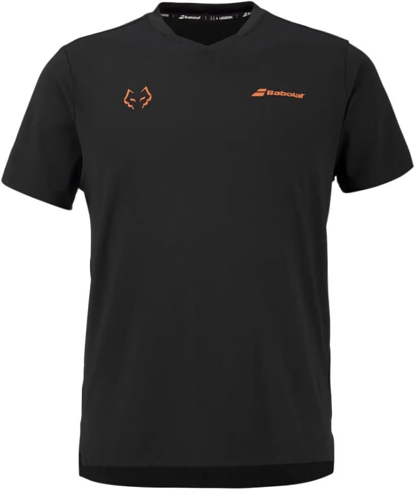 (EU) Футболка мужская Babolat Juan Lebrón, Чёрная (S)