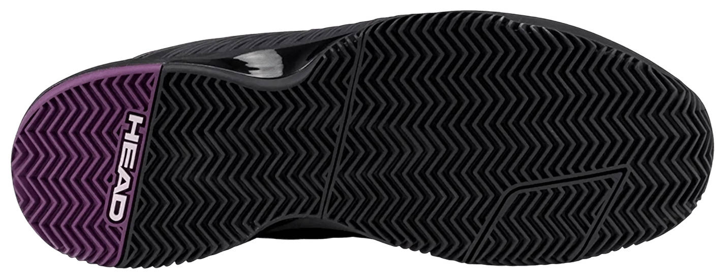 Кроссовки женские Head Revolt Pro 4.5 грунтовые, Черные/Фиолетовые (р. EUR 40.5)