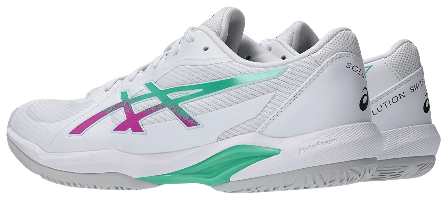 Кроссовки мужские Asics Solution Swift FF 2, Белые/Зелёные (р. EUR 43.5)