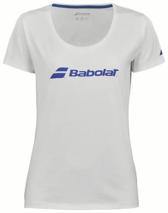 (EU) Футболка для девочек Babolat TeeДля Девочек Babolat Exercise, Белая (XL/XXL)