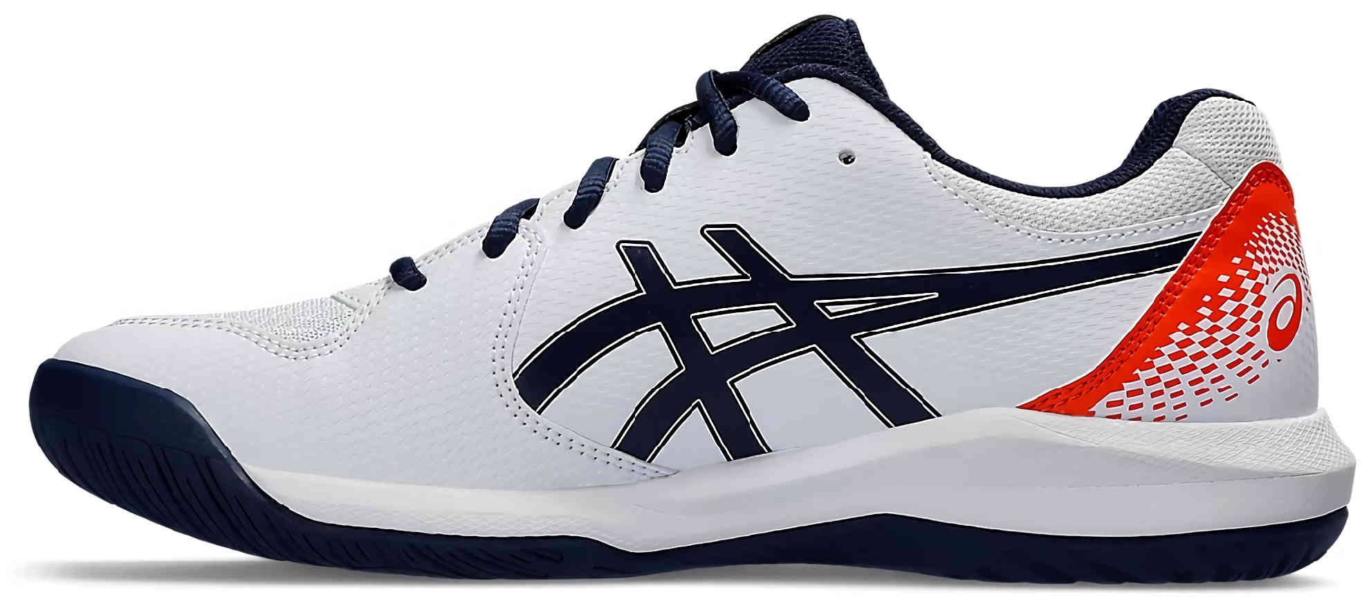 Кроссовки мужские теннисные Asics GEL-DEDICATE 8 , Белый/Темно-синий (р. 43,5)