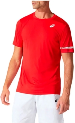 (EU) Футболка мужская Asics Court M SS, Красная (S)