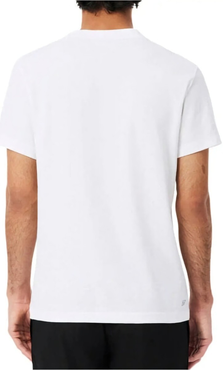 (EU) Футболка мужская Lacoste Core Performance, Белая, Чёрная (S)