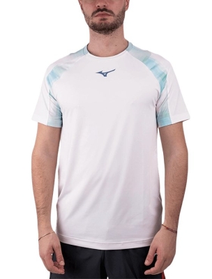 Футболка мужская Mizuno Frontier Shadow Tee M, Белая (S)
