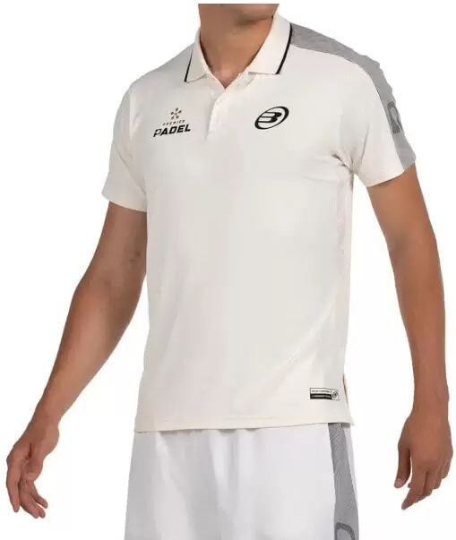 (EU) Поло мужское Bullpadel Patron, Бежевое (XL)